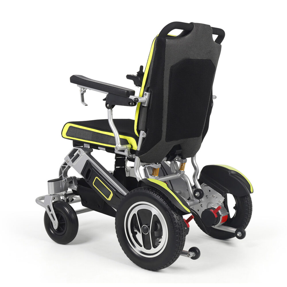 SwiftFold Foldable Electric Wheelchair for Travel, 330 Lbs Load Capacity, 12.5″ PU Wheels - Image 7