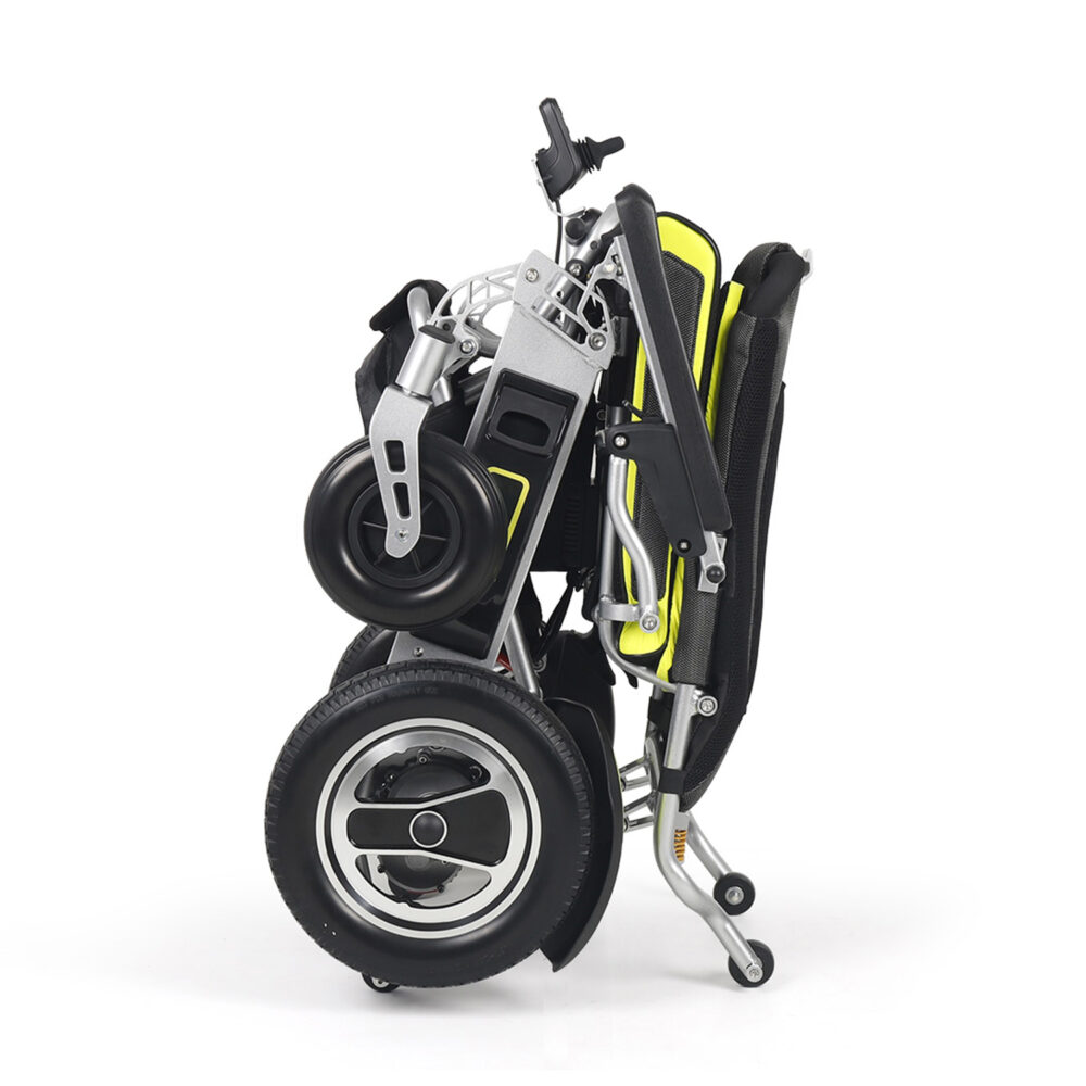 SwiftFold Foldable Electric Wheelchair for Travel, 330 Lbs Load Capacity, 12.5″ PU Wheels - Image 3