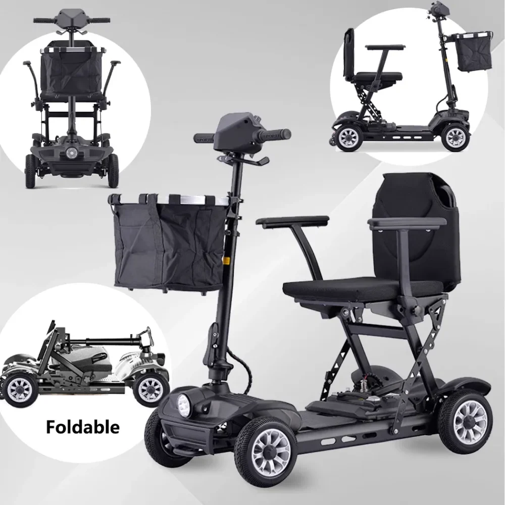 Passionspot AirFold Mobility Scooter – Ultra-Light Folding Design, 24V12Ah Lithium Battery (1)
